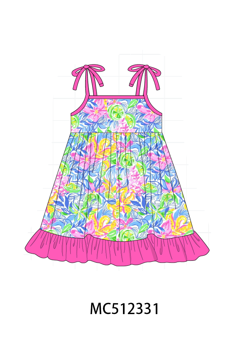 PO76 Pink lily floral print collection