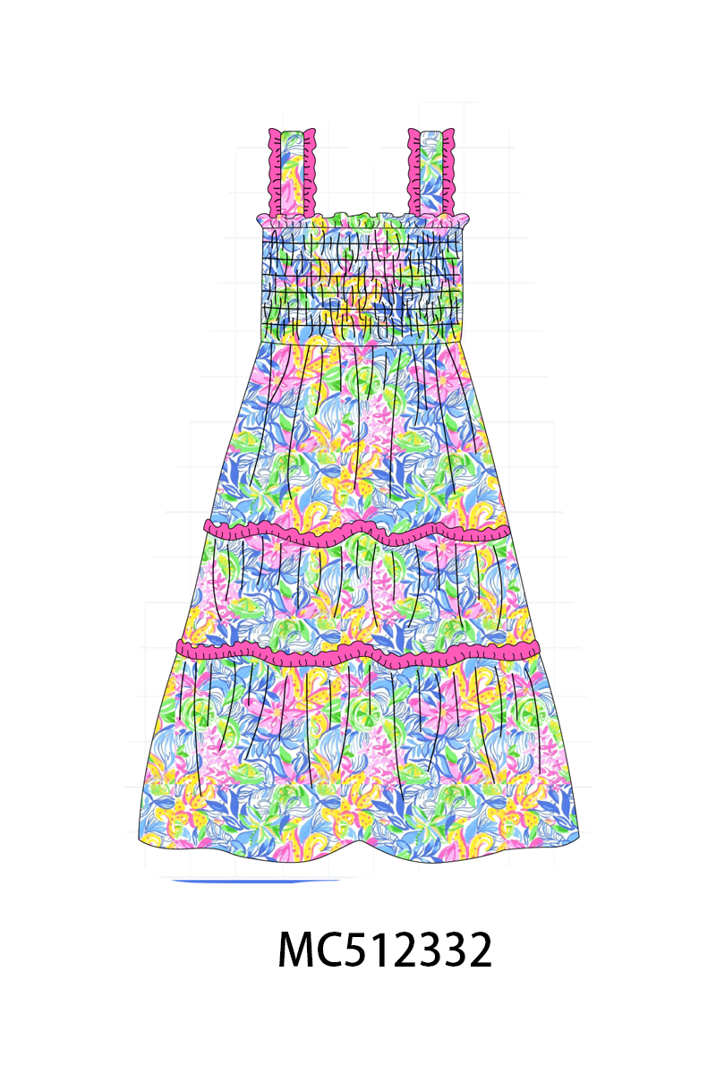 PO76 Pink lily floral print collection