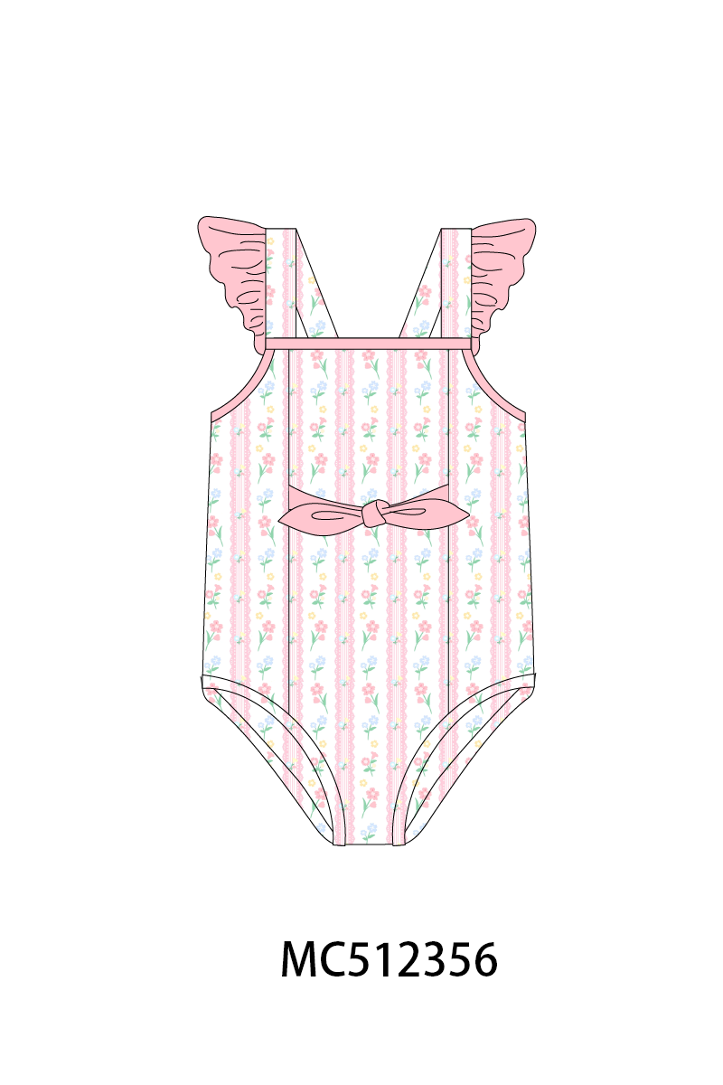 PO76 Pink floral smocked collection