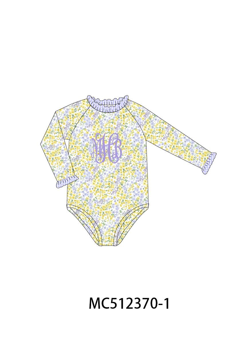 PO76 Floral monogram embroidery collection