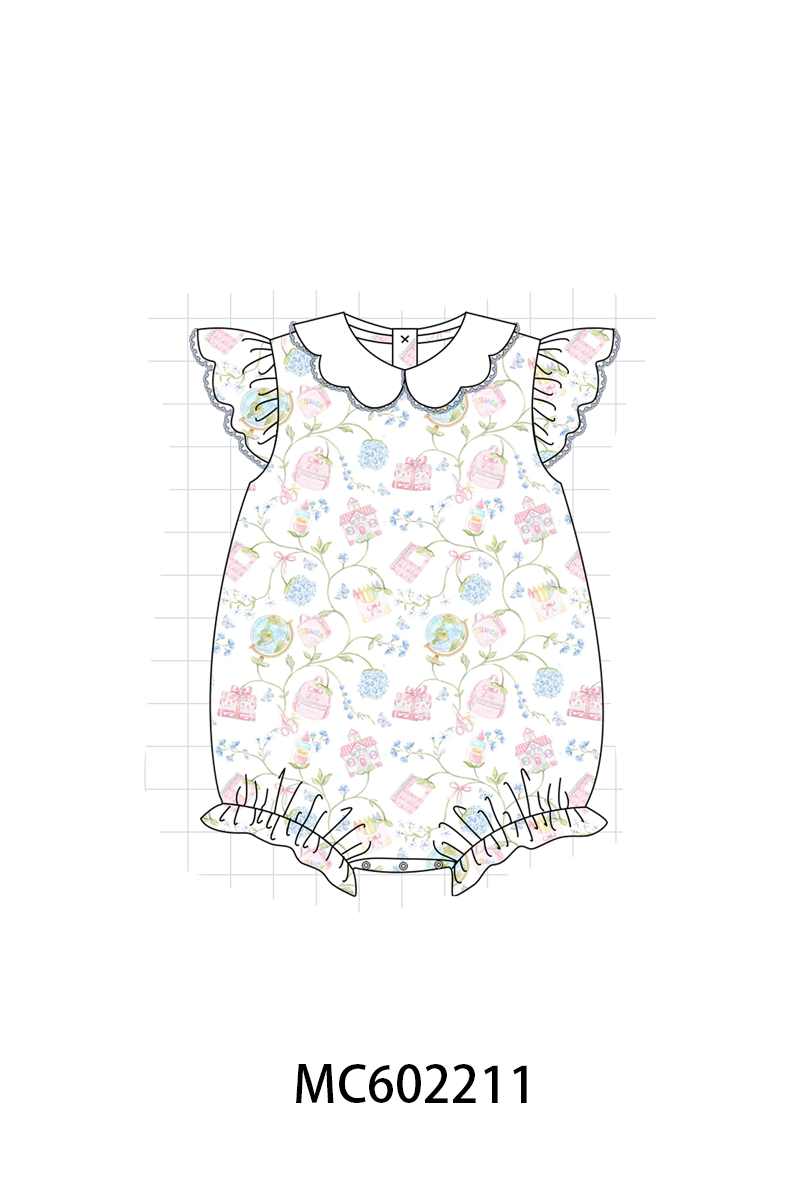 PO81 Blue hydrangea floral ruffle collection