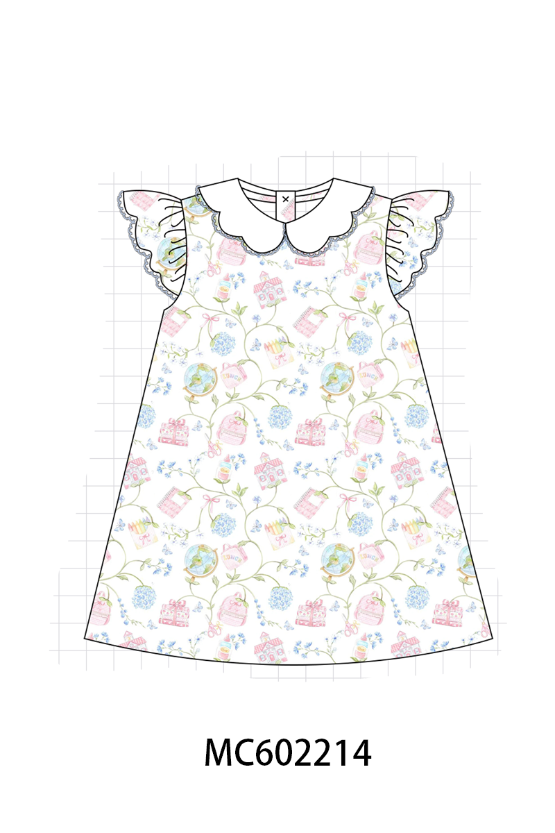 PO81 Blue hydrangea floral ruffle collection