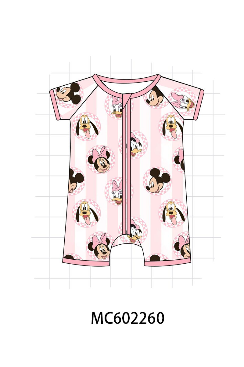 PO81 Pink character print bamboo collection