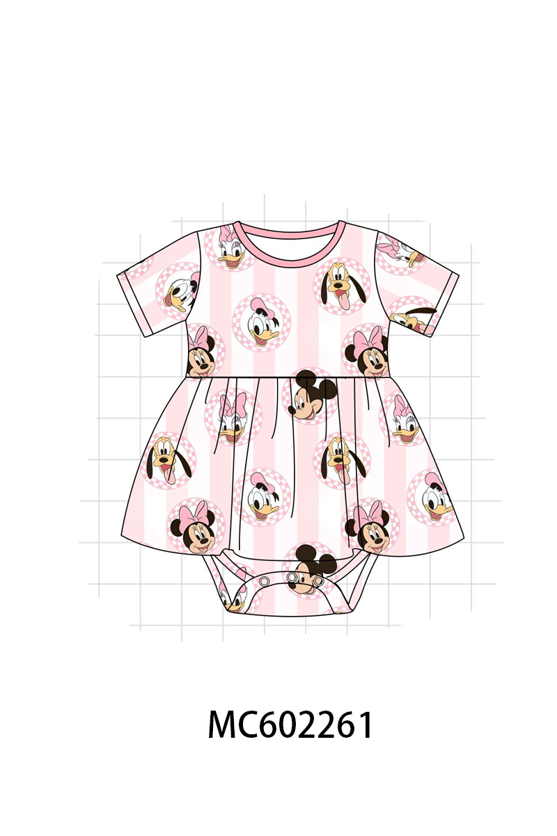 PO81 Pink character print bamboo collection