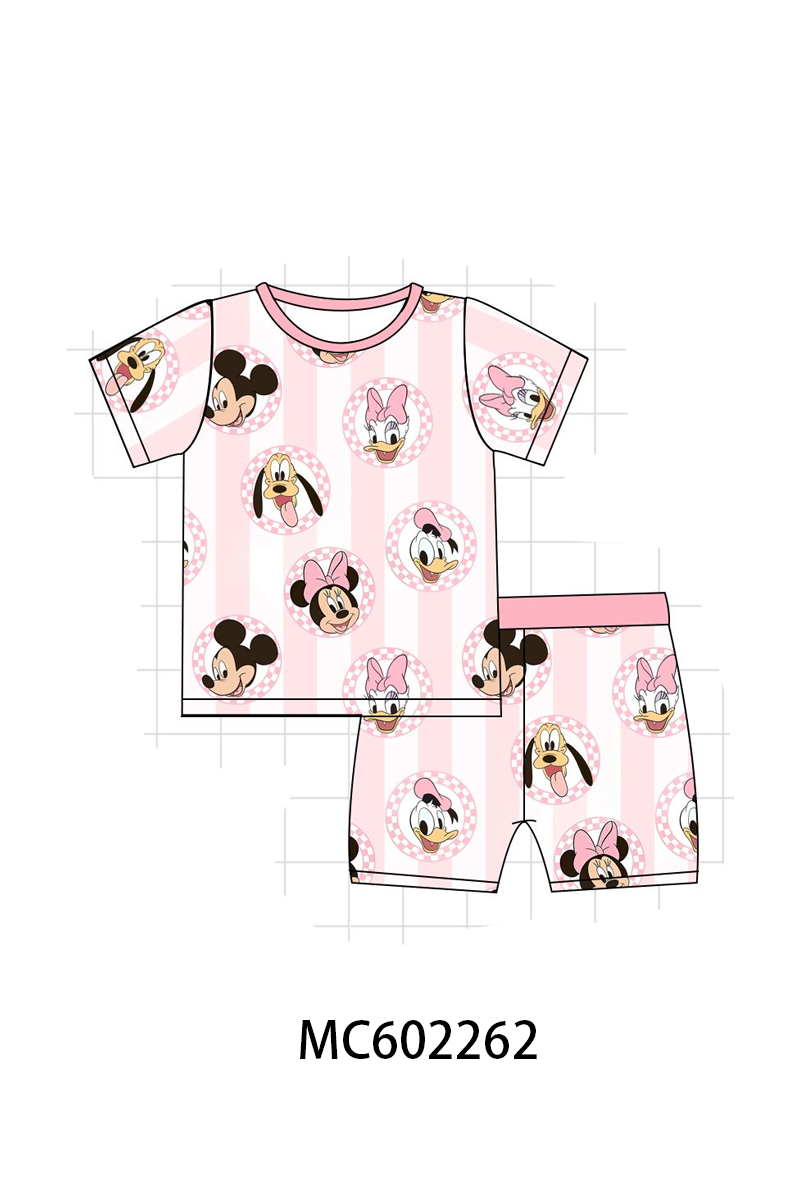 PO81 Pink character print bamboo collection