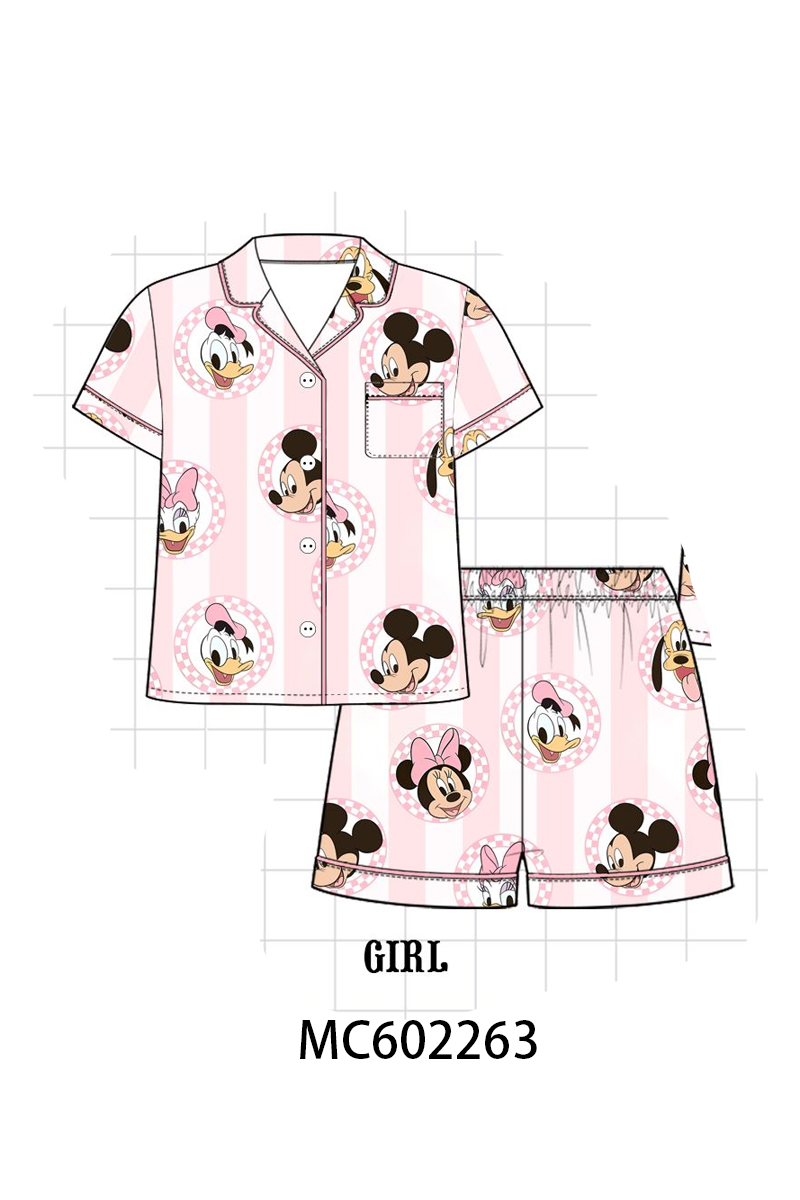 PO81 Pink character print bamboo collection
