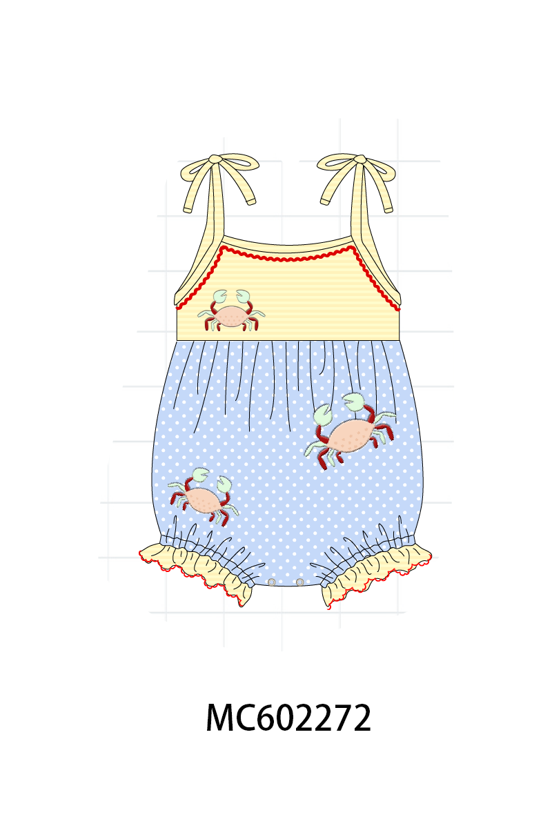 PO81 Blue crab applique collection