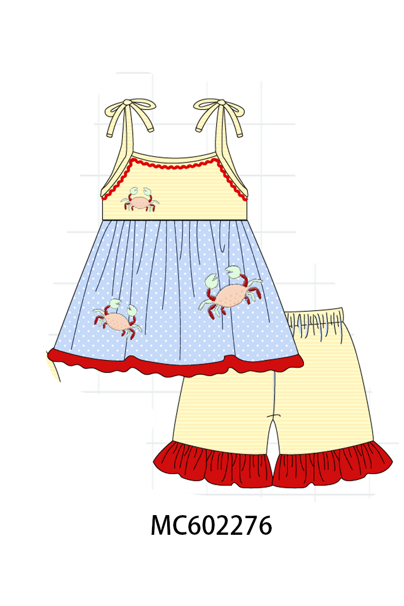 PO81 Blue crab applique collection