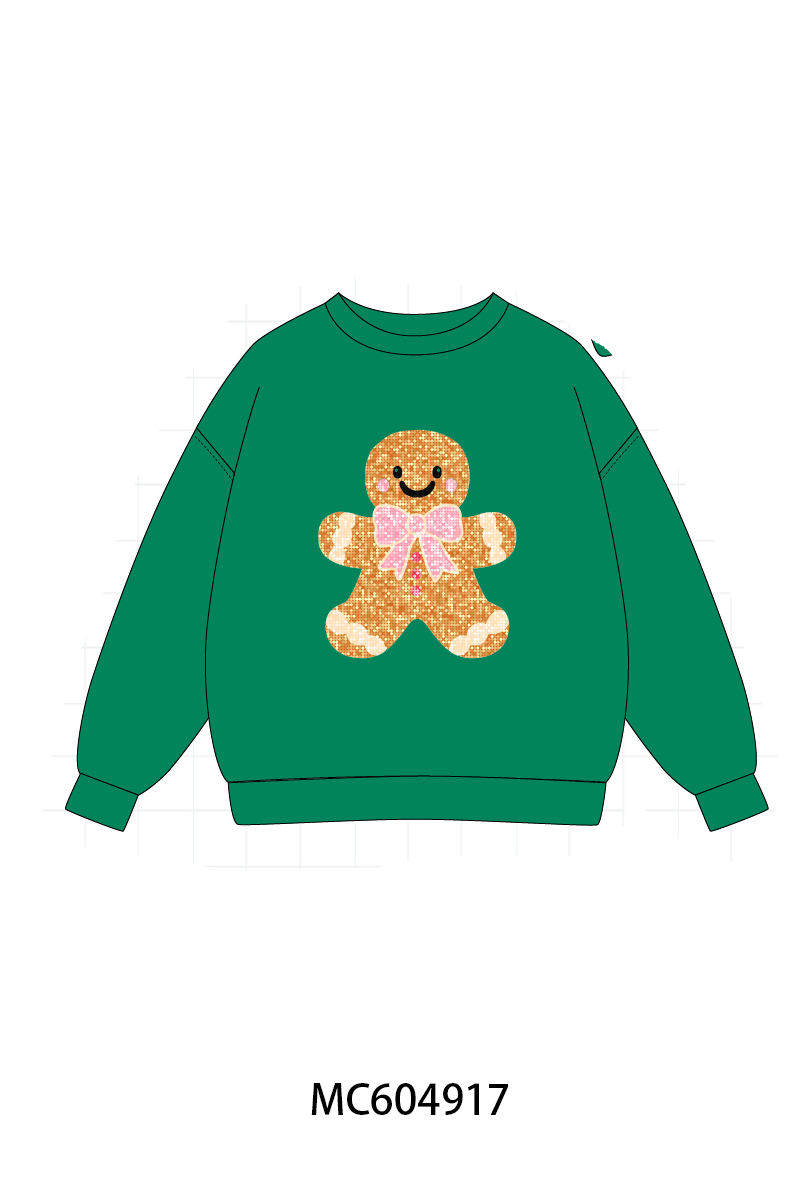 (ETA EARLY OCT) PO90 Christmas gingerbread sequin mom&me collection