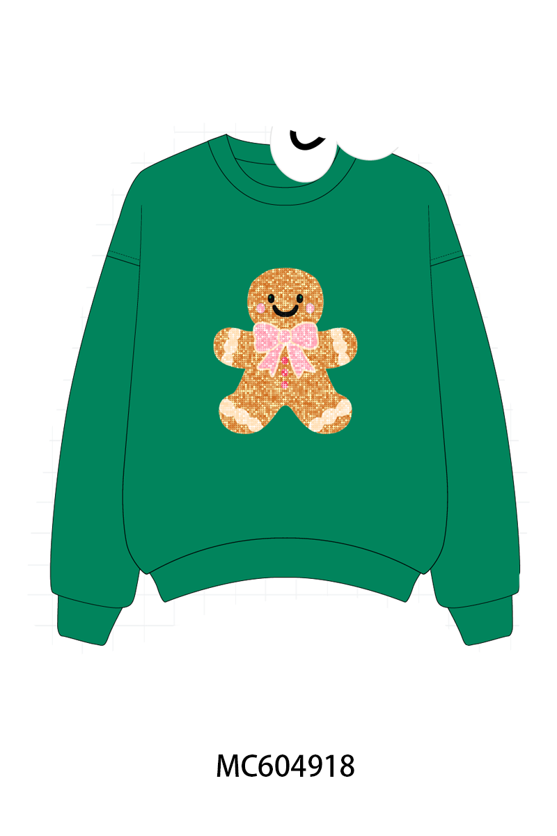 (ETA EARLY OCT) PO90 Christmas gingerbread sequin mom&me collection