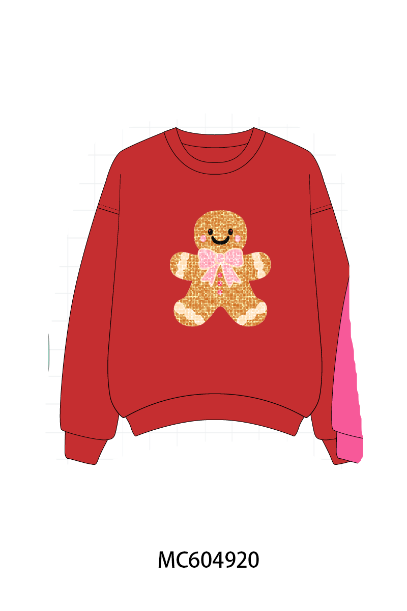 (ETA EARLY OCT) PO90 Christmas gingerbread sequin mom&me collection
