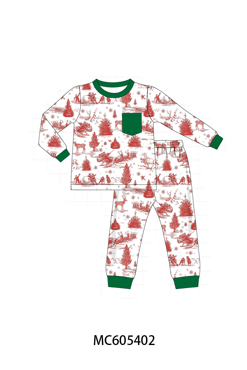 PO93 Classic Christmas Toile print collection