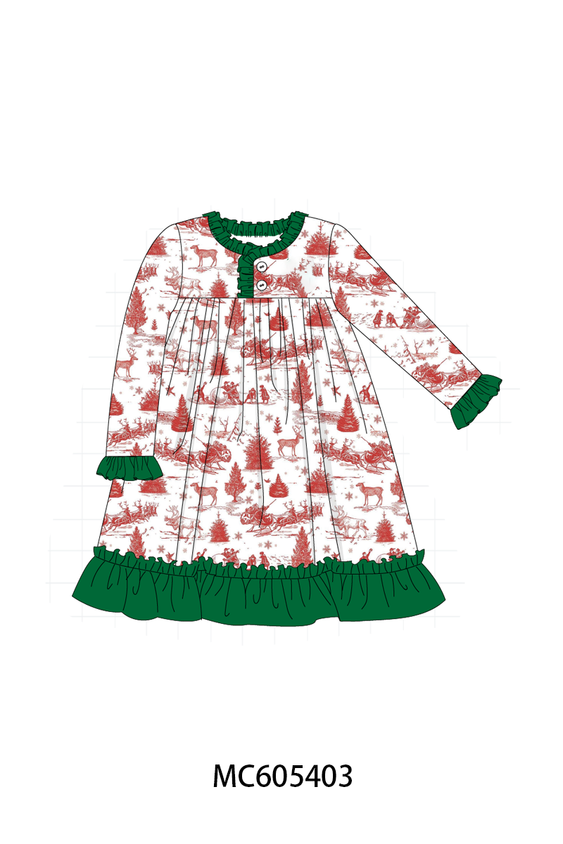 PO93 Classic Christmas Toile print collection