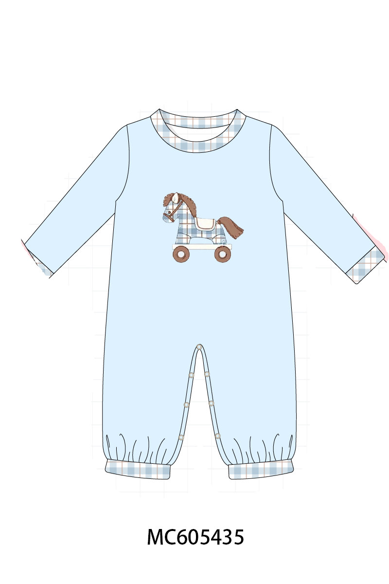 PO93 Pink&blue my little pony embroidery collection