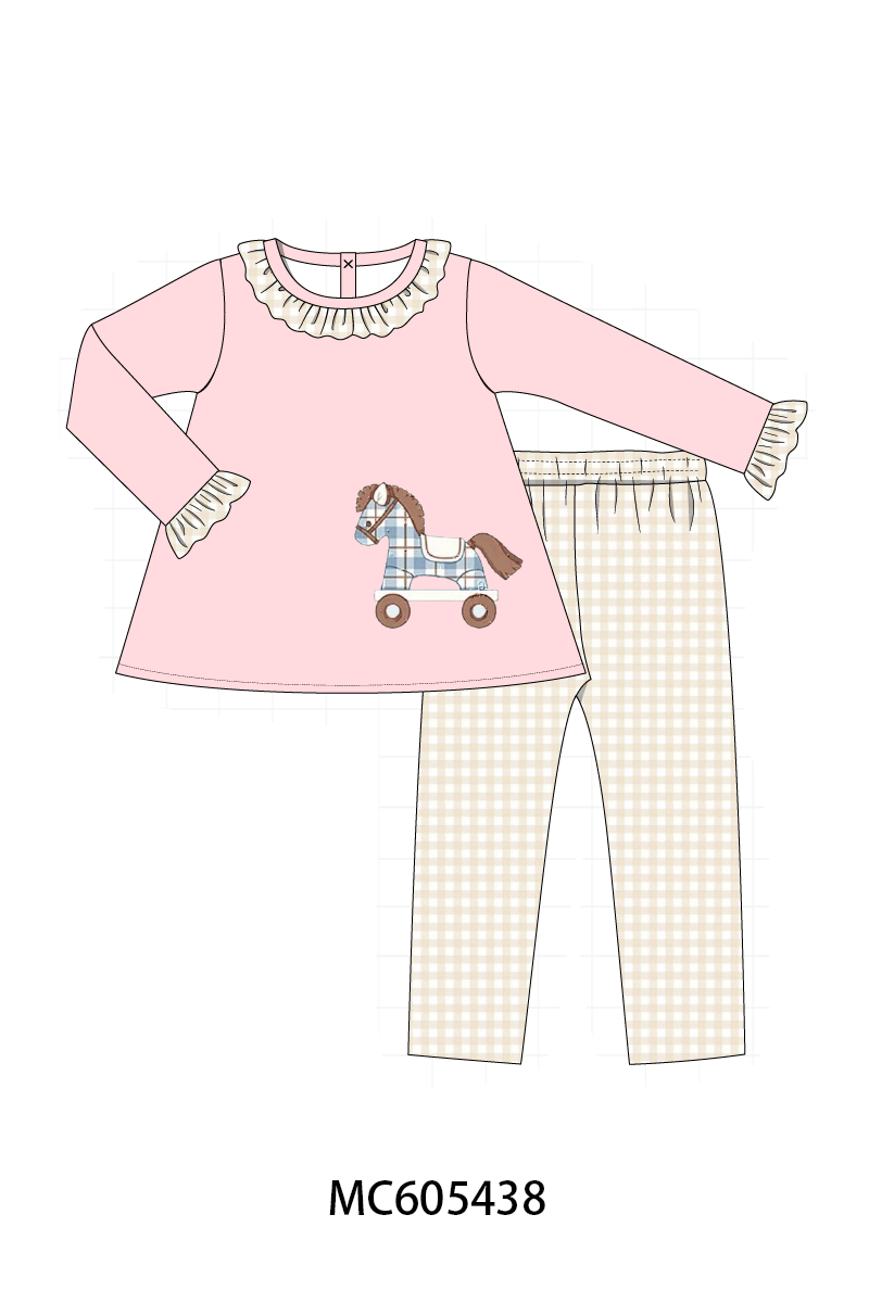 PO93 Pink&blue my little pony embroidery collection