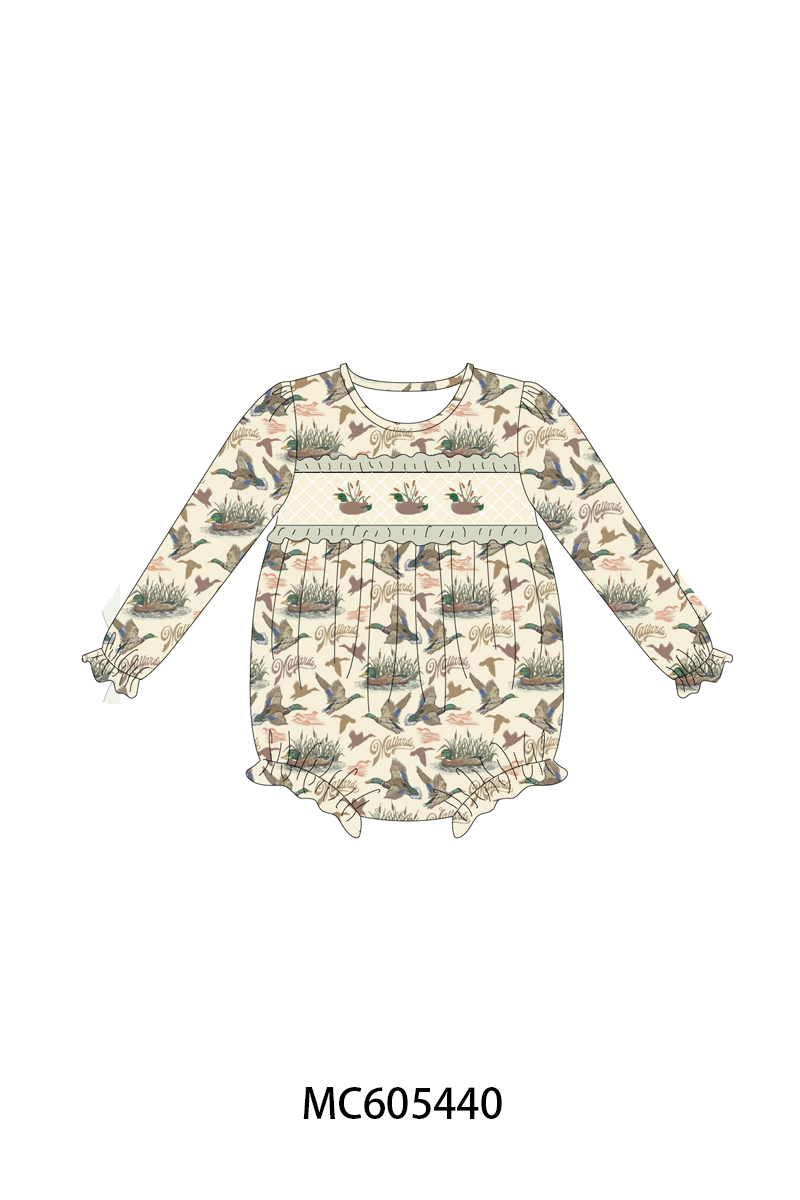 PO93 Green mallard embroidery collection
