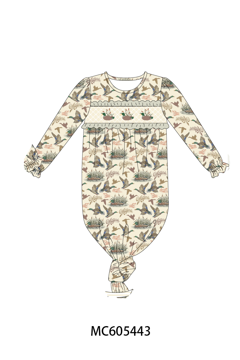 PO93 Green mallard embroidery collection