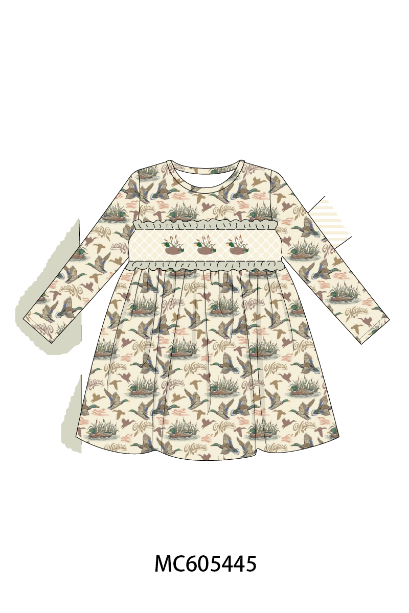 PO93 Green mallard embroidery collection