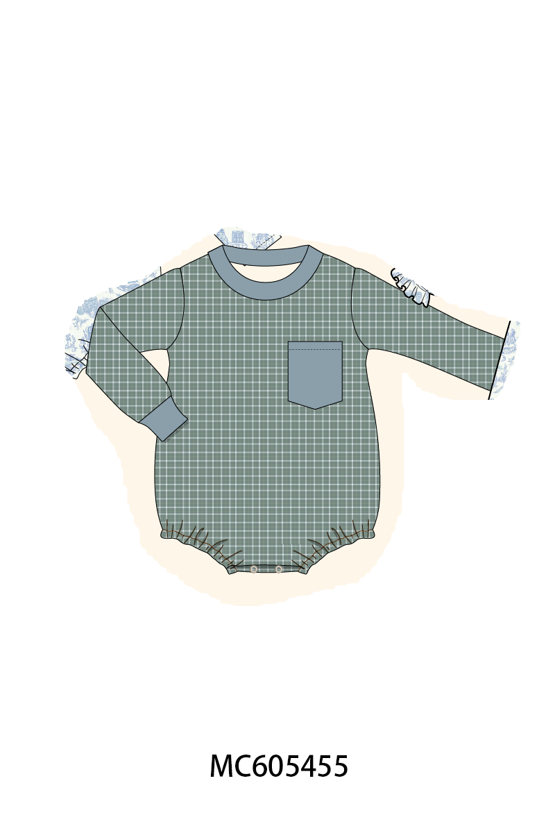 PO93 Blue toile holiday print collection