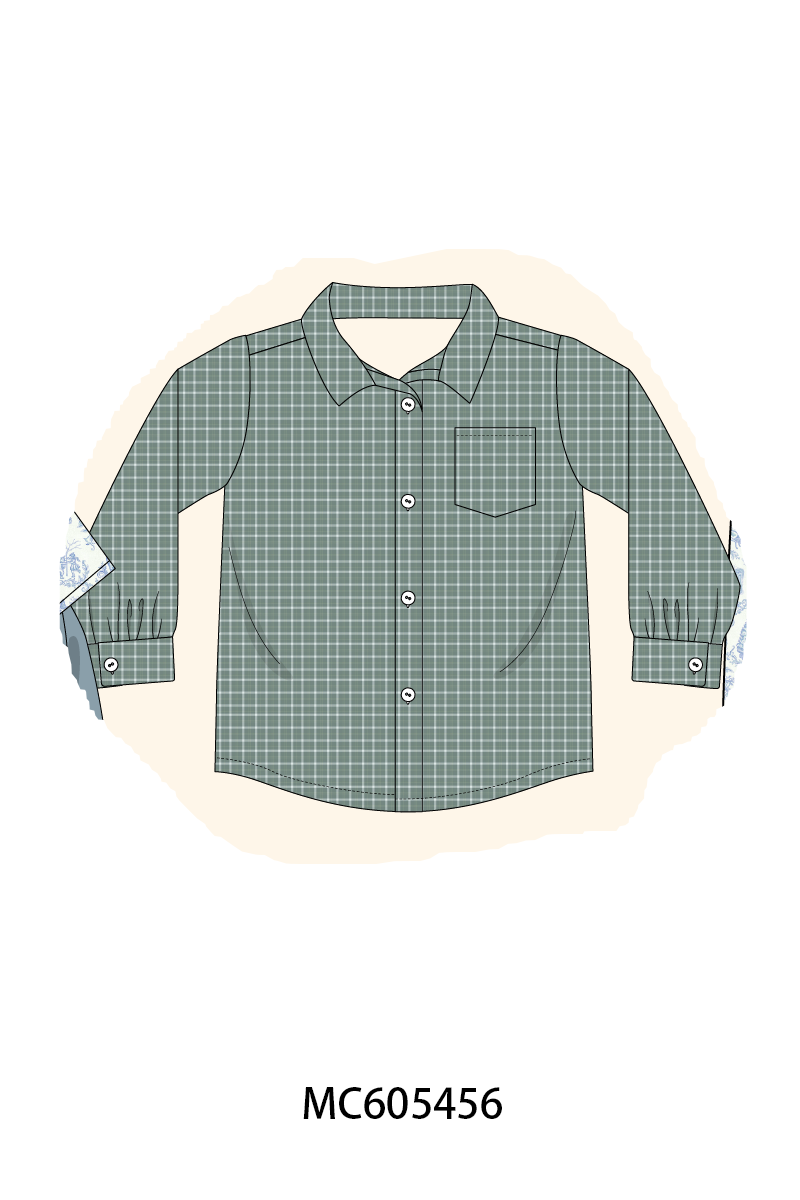 PO93 Blue toile holiday print collection
