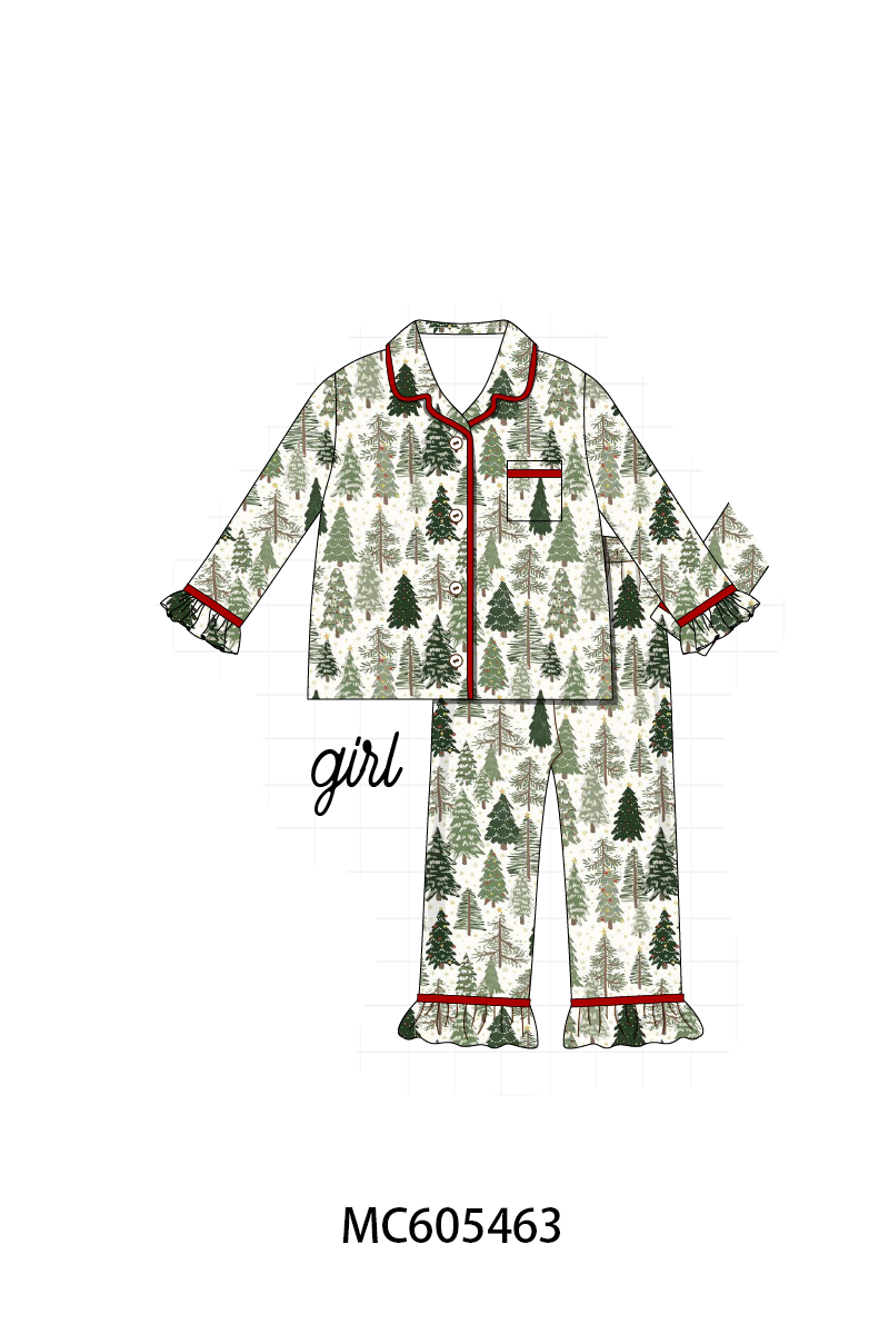 PO93 Christmas tree family pajama collection