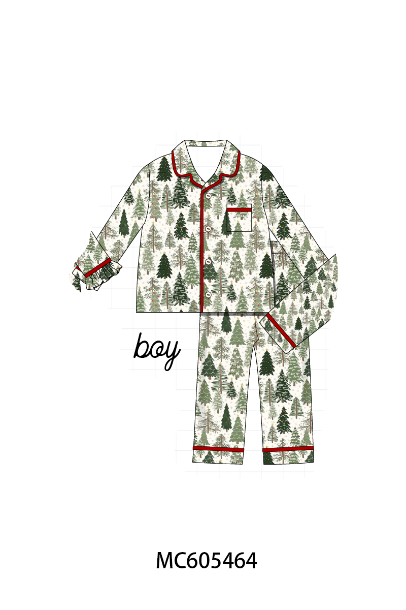PO93 Christmas tree family pajama collection