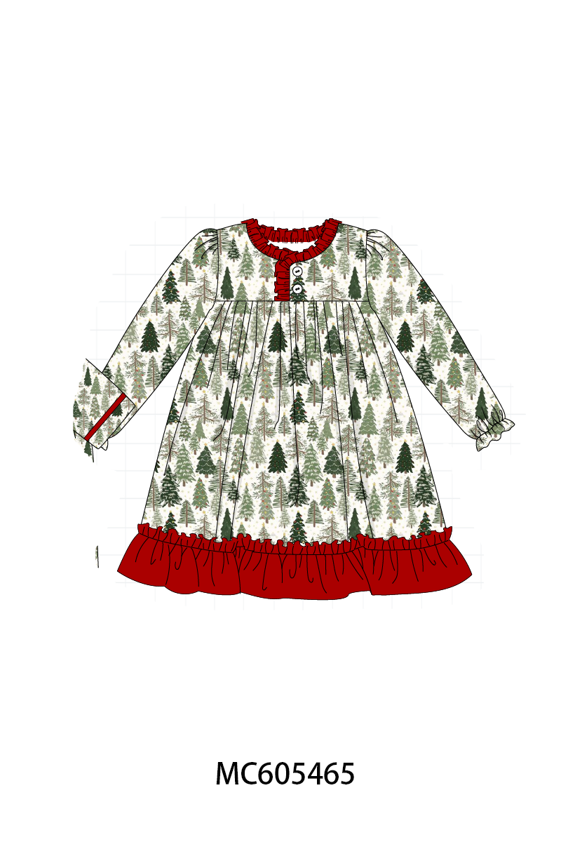 PO93 Christmas tree family pajama collection