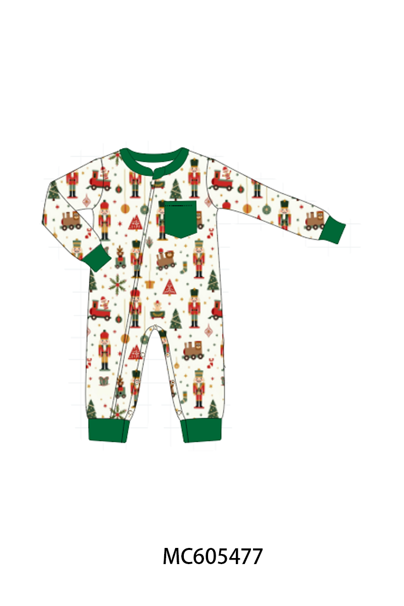 PO93 Forest nutcracker print pajama collection