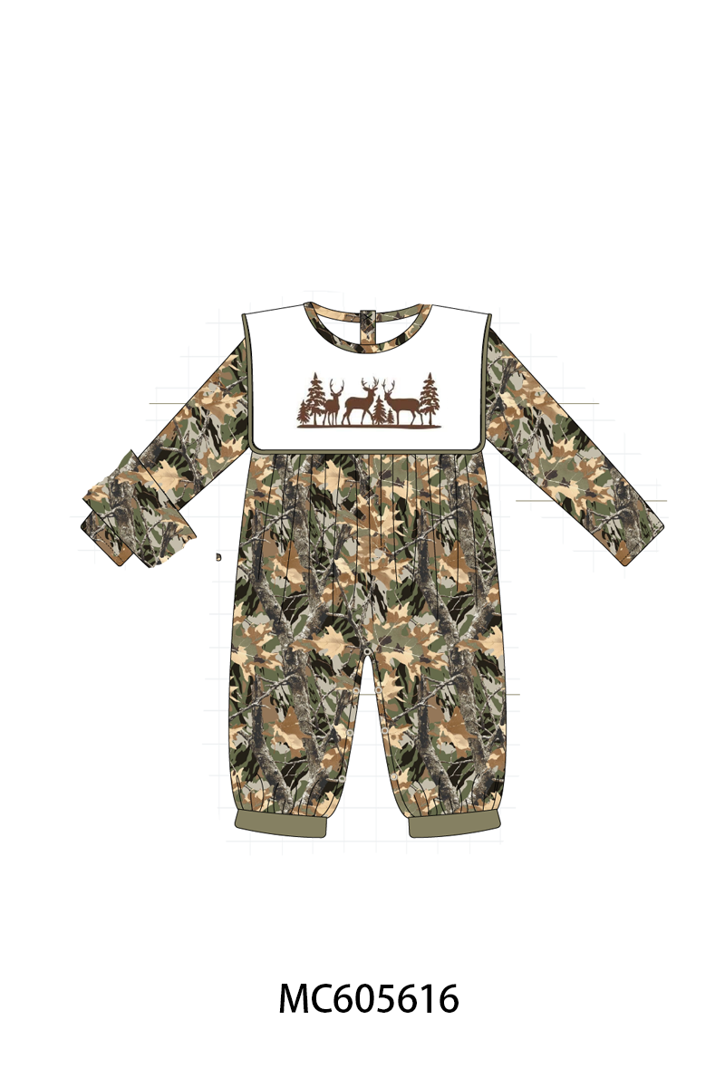 PO93 Camo hunting deer embroidery collection