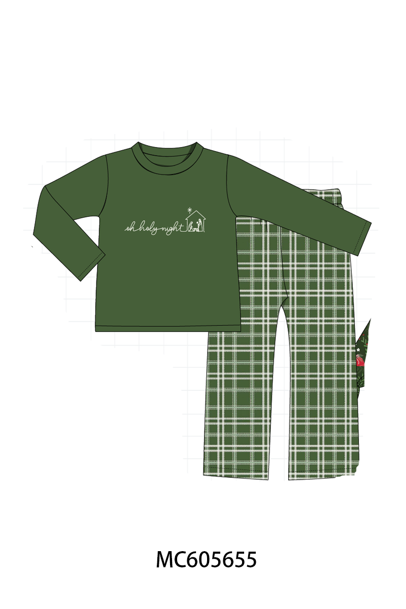 PO93 Green floral print bow collection