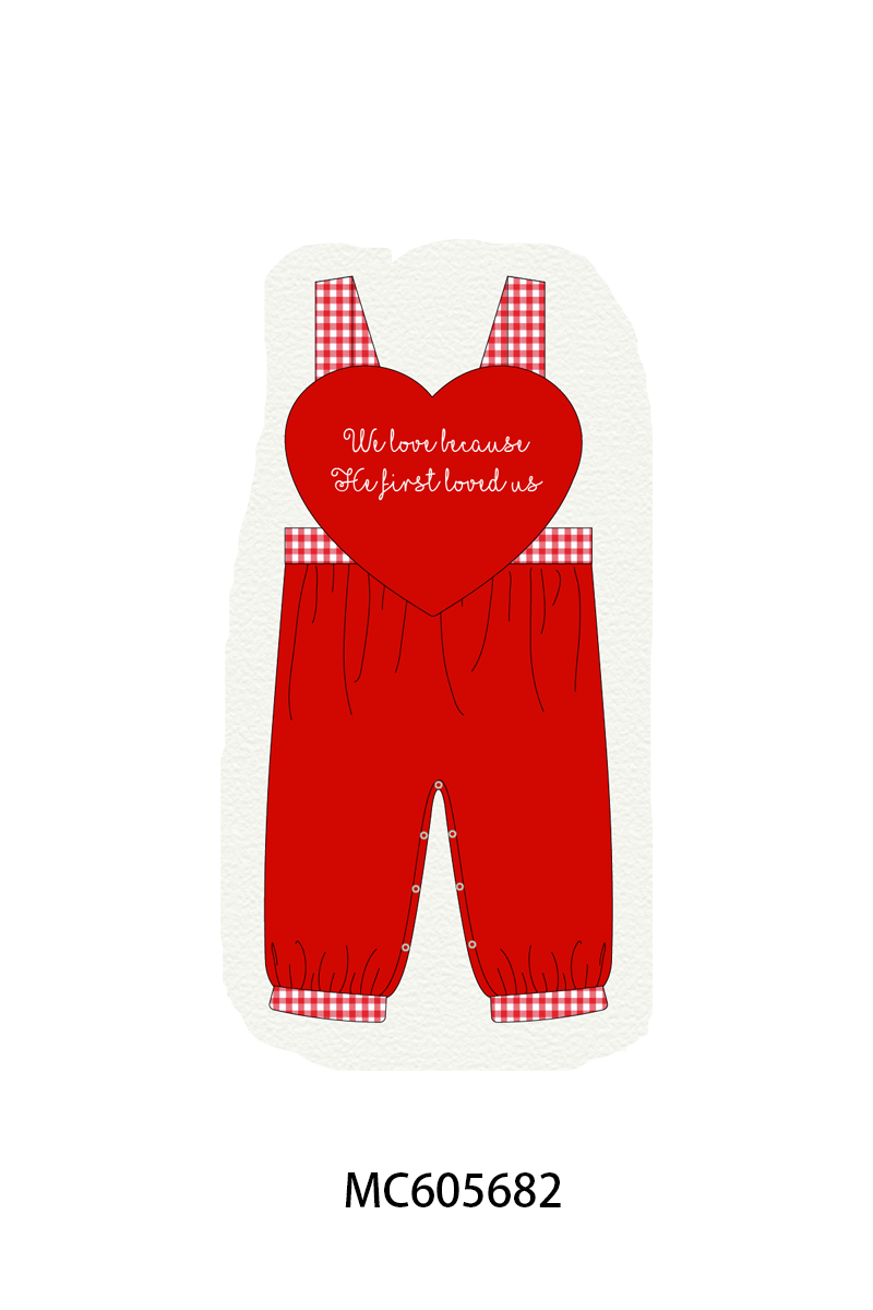PO95 Red valentine's day heart applique collection
