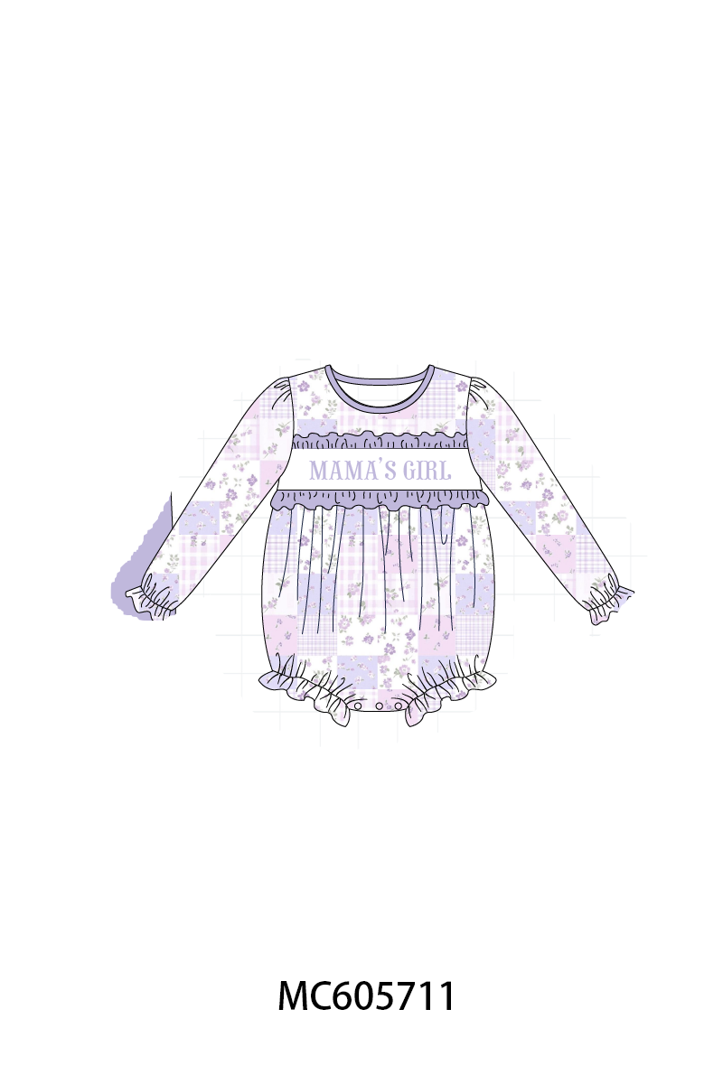 PO95 Mama's girl embroidery ruffle collection
