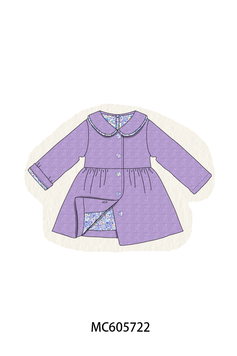 PO93 Multicolored fleece girl coat collection