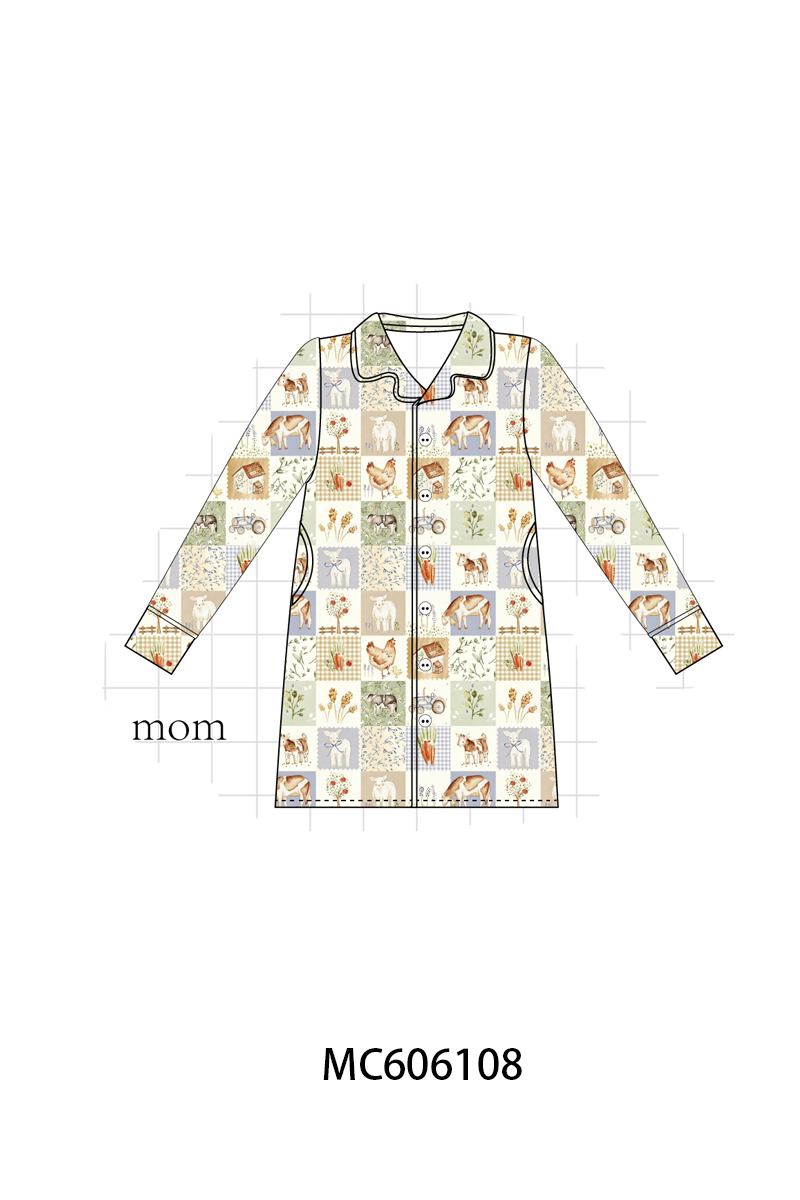 PO95 Sage farm checkered bamboo collection