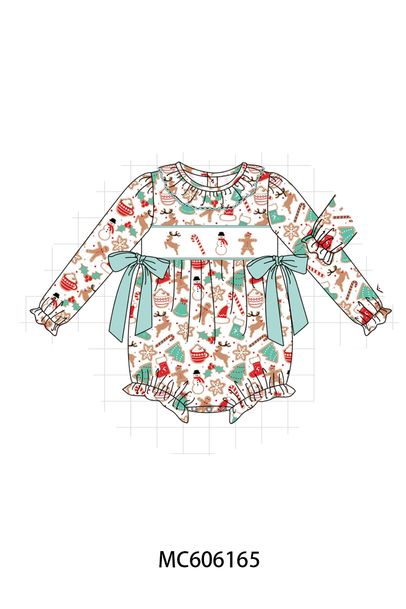 PO95 Mint christmas gingerbread embroidery collection