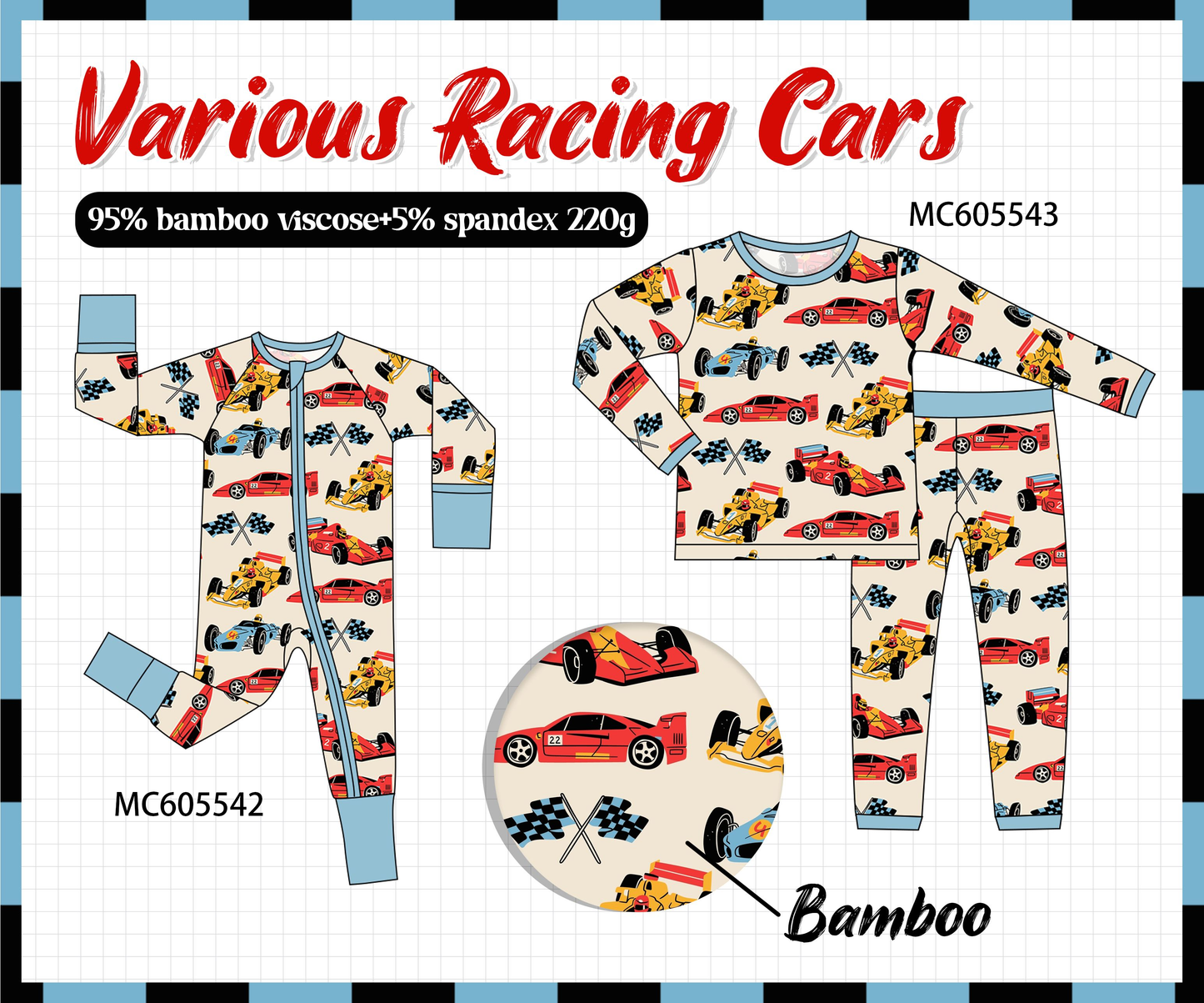 PO93 Racing car bamboo collection