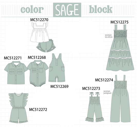 PO76 Sage block collection