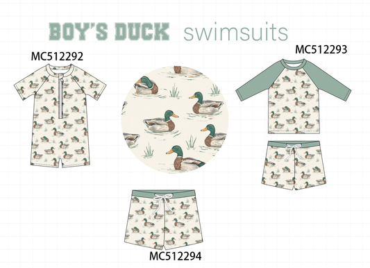 PO76 Sage duck boy swimsuit collection