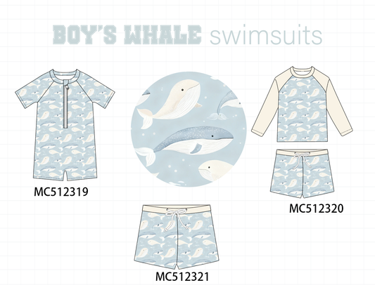 PO76 Whale boy swimsuit collection